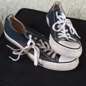 Converse All Star Black sneakers size 10.5 women's or 8.5 men